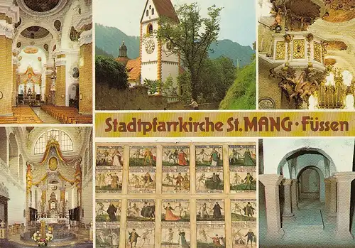 Füssen im Allgäu, Stadtpfarrkirche St.Mang ngl E5082