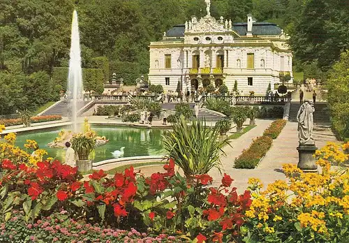 Ettal, Schloss Linderhof, mit Wasserspielen ngl E5112