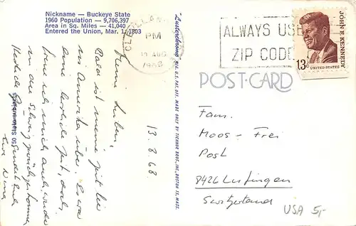 Ohio State Symbols and Sights gl1968 164.156