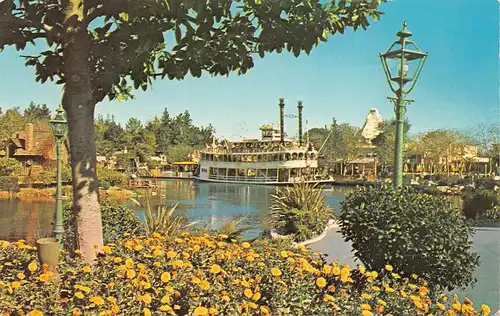 Disneyland Park Frontierland Sternwheeler Mark Twain Raddampfer ngl 164.173
