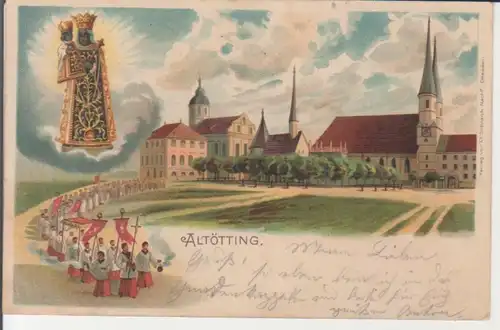 Altötting - Gnadenkapelle, Prozession gl1902 228.153