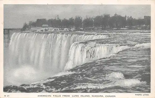 Canada Niagara American Falls from Luna Island gl1938 164.192