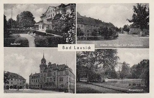 Bad Lausick i. Sa., Mehrbildkarte ngl E4333