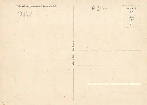 Winzerhausen mit Wunnenstein ngl E3580