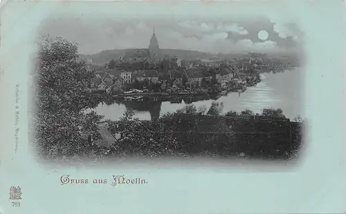 Mölln Panorama Mondscheinkarte ngl 165.605