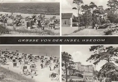 Insel Usedom, Mehrbildkarte ngl E3710