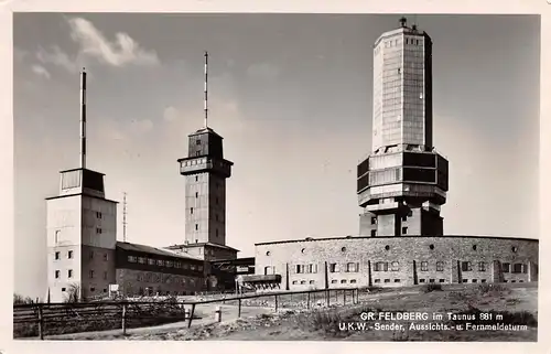 Großer Feldberg im Taunus - UKW-Sender Aussicht- und Fernmeldeturm ngl 163.793