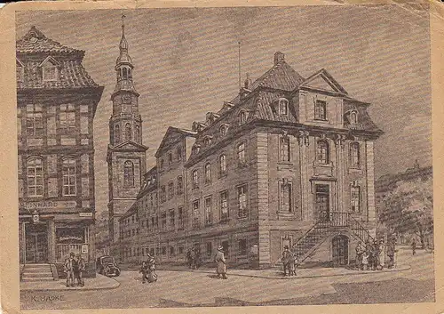 Alt-Hannover, Landeskirchenamt und Neustädter Kirche gl1948? E4363