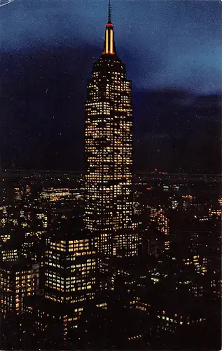 New York City NY Empire State Building at Night ngl 164.101
