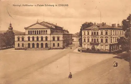Coburg - Hoftheater und Palais Edinburg gl1912 166.798