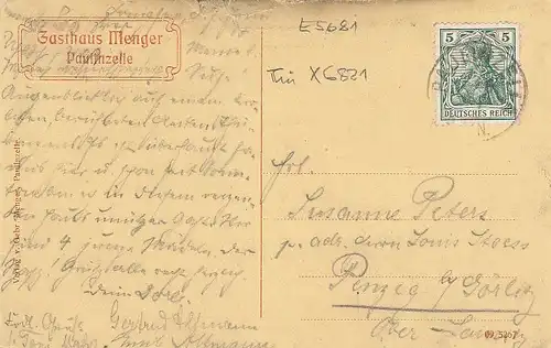 Klosterruine Paulinzelle glum 1910? E5681