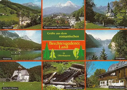 Berchtesgadener Land, Mehrbildkarte ngl E2873