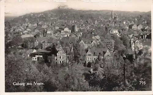Coburg - Stadtansicht mit Veste gl1930 166.811