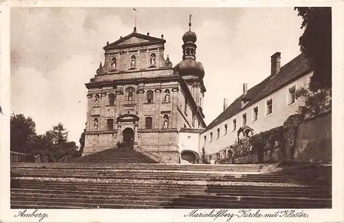 Amberg - Mariahilfberg, Kirche mit Kloster gl1935 166.850