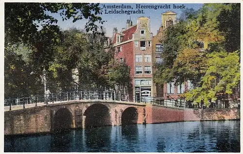 Amsterdam, Heerengracht hoek Leidschegracht ngl E4430
