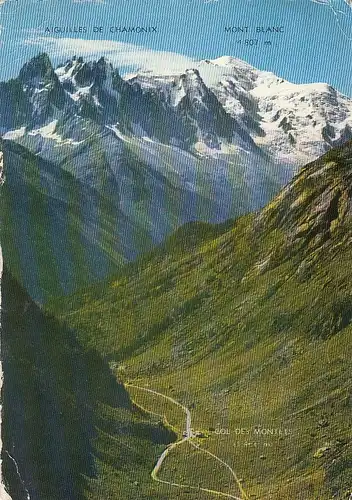 Le Col des Montets (Hte-Savoie) Vue sur le Massif du Mont-Blanc gl1964 E2609