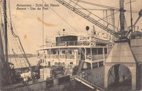 Antwerpen Zicht der Haven gl1925 165.324