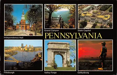 Pennsylvania PA State Capitol Pittsburgh und 4 weitere Ansichten gl1991 165.216
