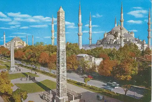 Istanbul, Hippodrom und Blaue Moschee gl1988 E4003