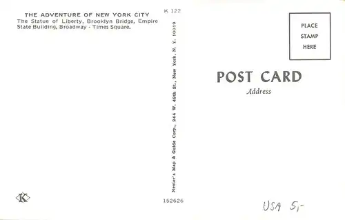 USA New York Statue of Liberty Brooklyn Bridge Empire State Mehrbildkarte ngl 163.957