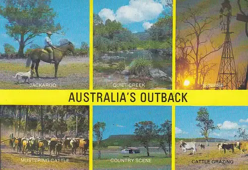 AUS Australia' Outback, Mehrbildkarte gl1986 E4060