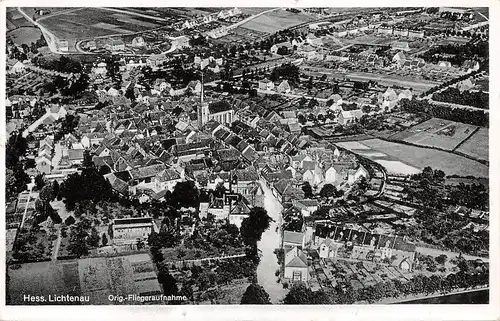 Hess. Lichtenau Panorama Fliegeraufnahme gl1956 165.536