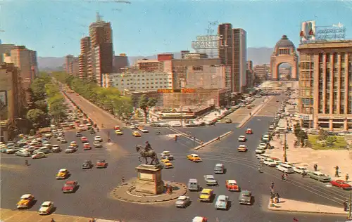 Mexiko "El Cacllito" Paseo de la Reforma y Monumento Revolucion gl1965 164.266