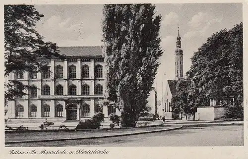 Zittau, Bauschule mit Klosterkirche gl1955 E4094