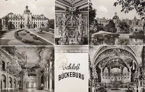 Bückeburg, Residenzschloss, Mehrbildkarte gl1960? E3884