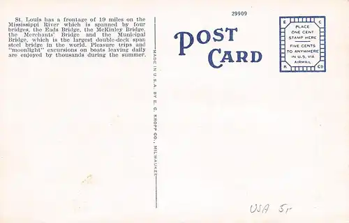 St. Louis MO Skyline from the Waterfront ngl 164.080