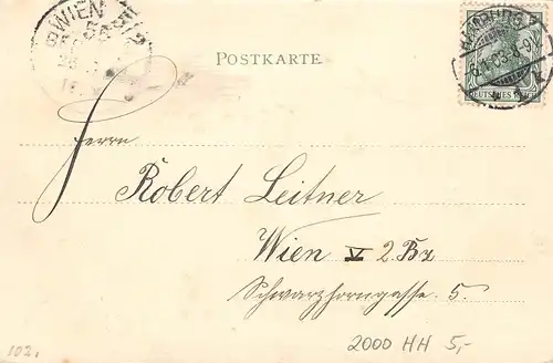 Alt-Hamburg Hof Johannes Bollwerk 5 "De scheebe Stebel" genannt gl1903 165.662