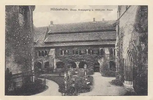 Hildesheim, Dopp.Kreuzgang u. 1000jähr.Rose ngl E4159