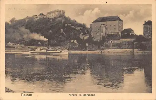 Passau - Nieder- und Oberhaus gl1913 167.052