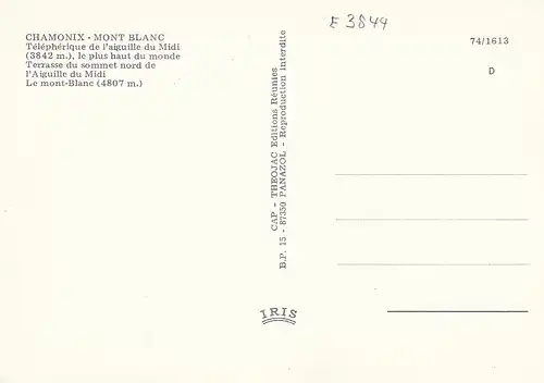 Chamonix-Mont Blanc, Blick auf den Gipfel ngl E3844