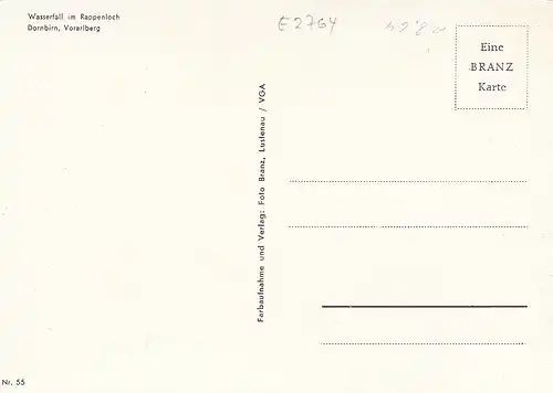 Dornbirn, Wasserfall am Rappenloch ngl E2764