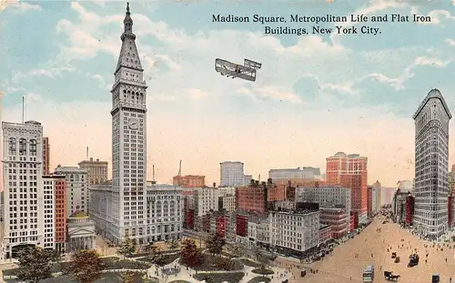 New York City Madison Square Metropolitan Life and Flat Iron ngl 165.420