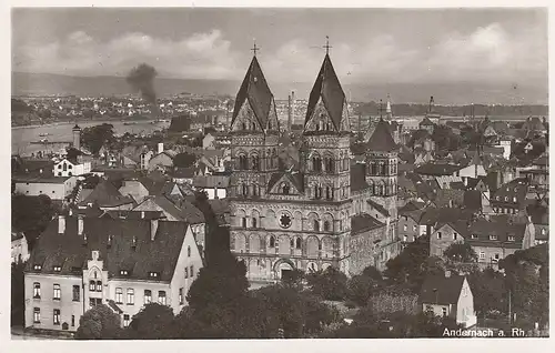 Andernach am Rhein, Blick über die Stadt ngl E4233