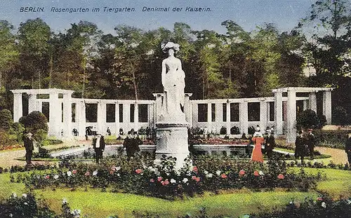 Berlin, Rosengarten im Tiergarten, Denkmal der Kaiserin ngl E2797