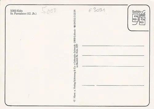 Köln, Kirche St. Pantaleon ngl E3031