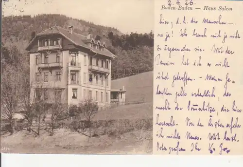 Baden-Baden - Haus Salem gl1926 226.812