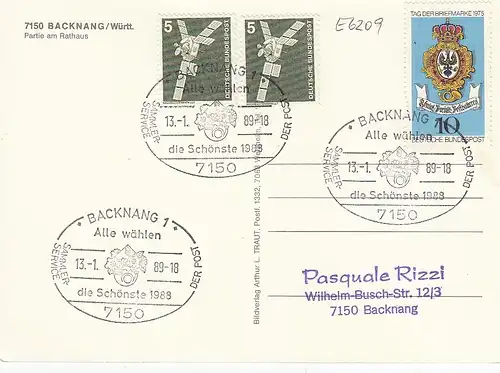 Backnang, Rathaus und Historie gl1989 E6209