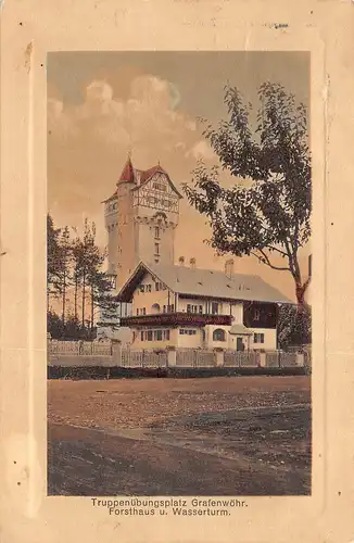 Grafenwöhr - Forsthaus und Wasserturm gl1911 167.290