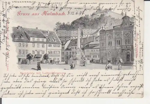 Kulmbach - Marktplatz mit Luitpoldbrunnen gl1899 228.409