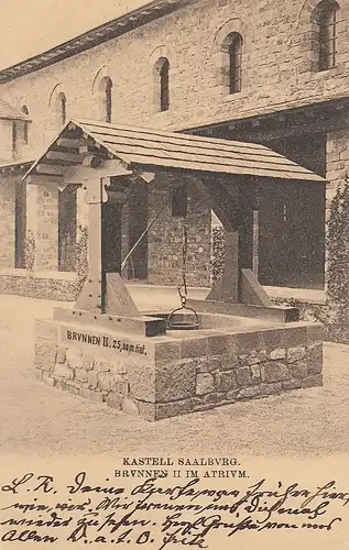 Römerkastell Saalburg im Taunus, Brunnen II im Atrium gl1904 E4103