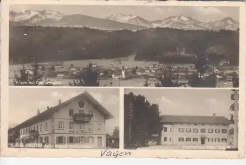 Vagen - Bäckerei/Handlung Steingraber, Gasthof Post, Panorama gl1957 227.837