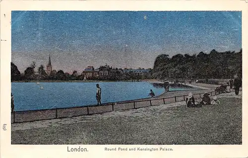 London Round Pond and Kensington Park gl1907 164.530