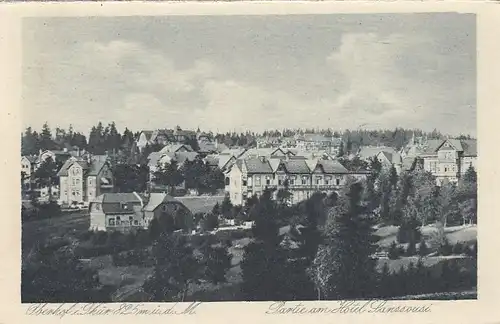 Oberhof (Thür. Wald) Partie am Hotel Sanssouci ngl E6246