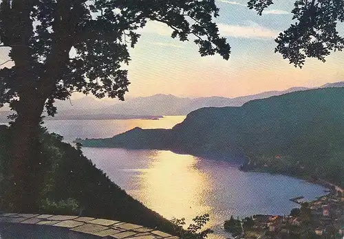 Lago di Garda, Garda, Tramonto a S. Vigilio ngl E3256