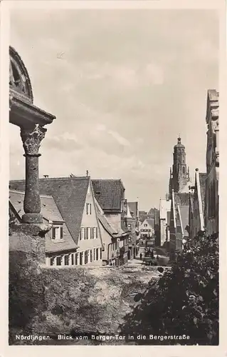 Nördlingen - Blick vom Berger-Tor in die Bergerstraße ngl 164.349