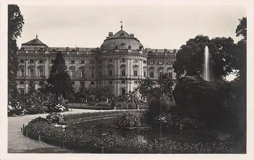 Würzburg - Residenz, Gartenseite ngl 167.381